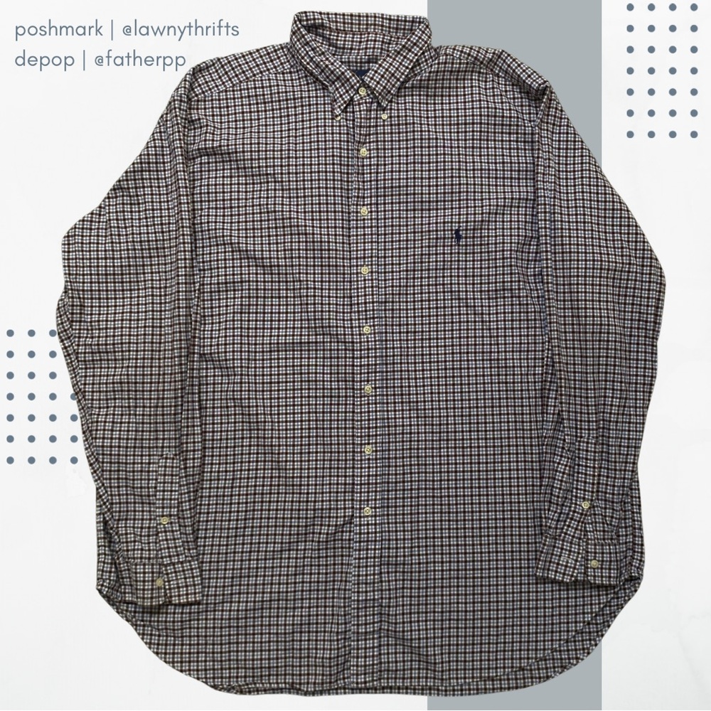 Polo Ralph Lauren Checkered Button Down Size 3XL Tall